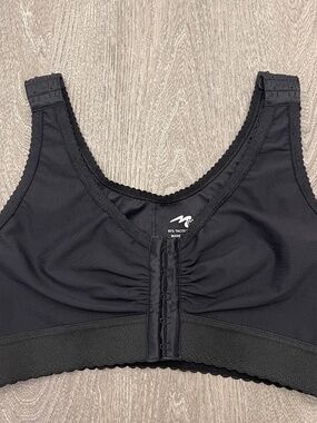 Marena Comfortwear Recovery Compression Bra Women's L Black Post Surgery